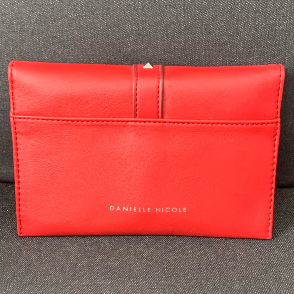 Danielle Nicole Red Studded Convertible Wallet Crossbody Bag - Picture 5 of 8